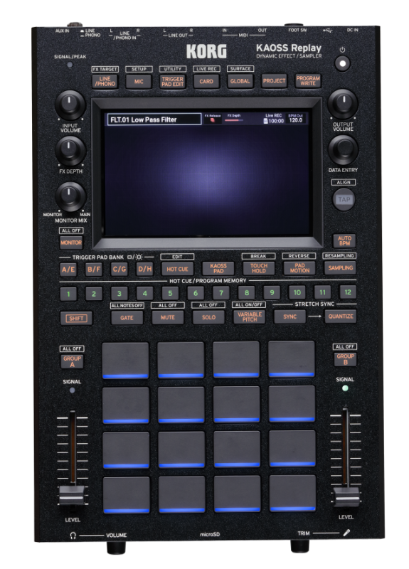 KORG KAOSS REPLAY, dynamický efekt a sampler